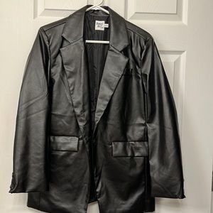 Princess Polly Leather Blazer